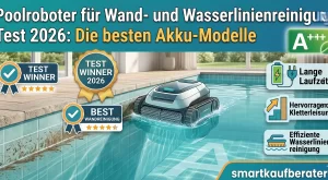 Poolroboter für Wand- und Wasserlinienreinigung Test 2026