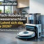Saug-Wisch-Roboter Multifunktionsstation mit Festwasseranschluss im Test 2026