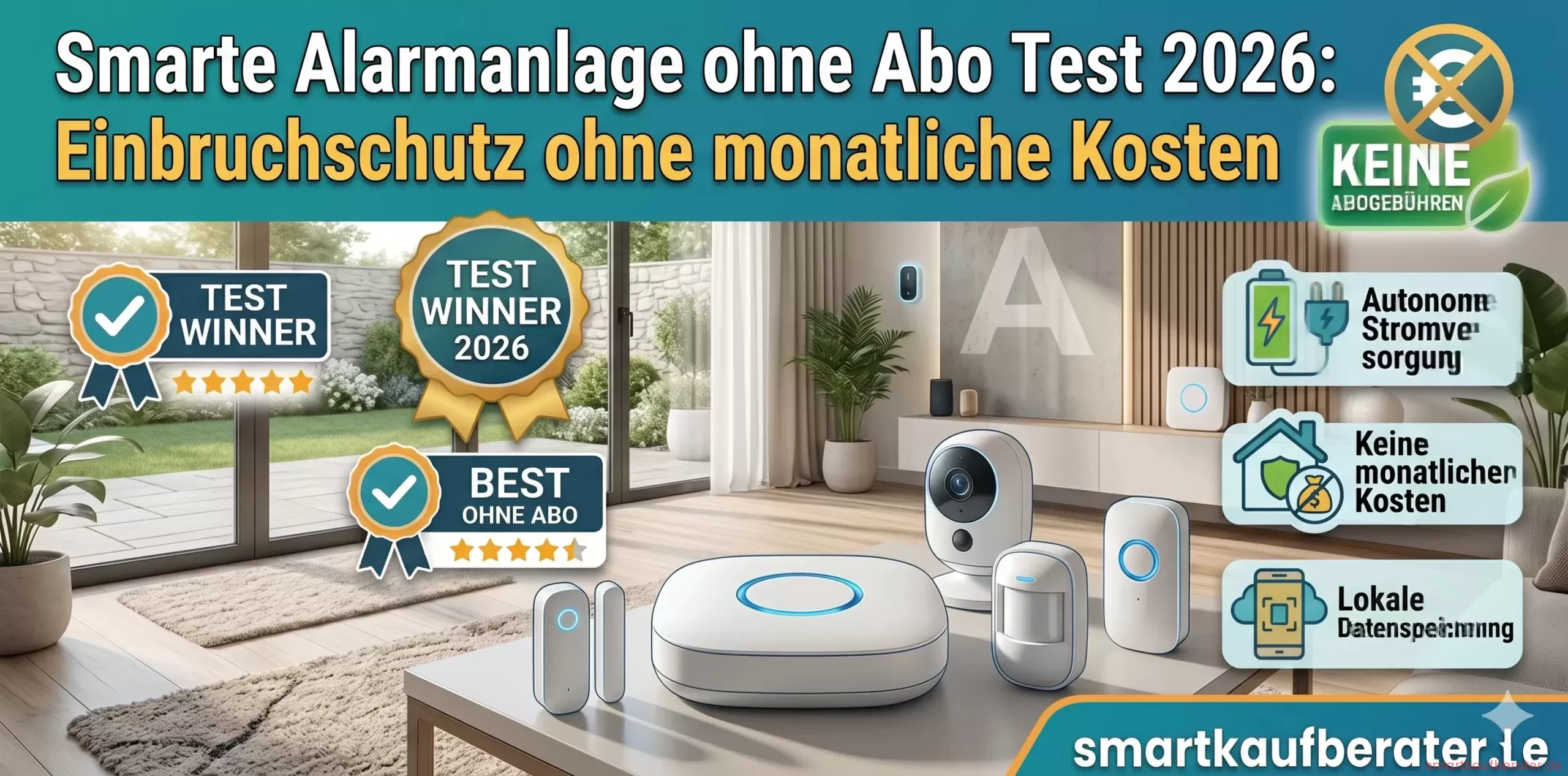 Smarte Alarmanlage ohne Abo Test 2026 Eufy Bosch Ring Sicherheitssysteme