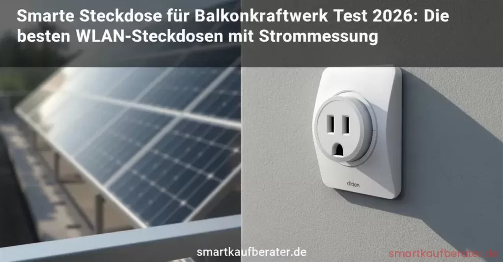 Smarte Steckdose für Balkonkraftwerk Test 2026: Die besten WLAN-Steckdosen mit Strommessung 1 Smarte Steckdose fuer Balkonkraftwerk Test 2026 kaufberater