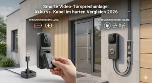 Smarte Video-Türsprechanlage: Akku vs. Kabel im harten Vergleich 2026 Smarte Video-Türsprechanlage: Akku vs. Kabel im harten Vergleich 2026