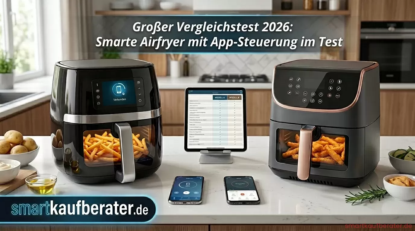 Smarte Airfryer mit App-Steuerung im Test 2026: Philips vs. Cosori im Vergleich 5 Smarte Heissluftfritteuse Airfryer mit App Steuerung im Test 2026