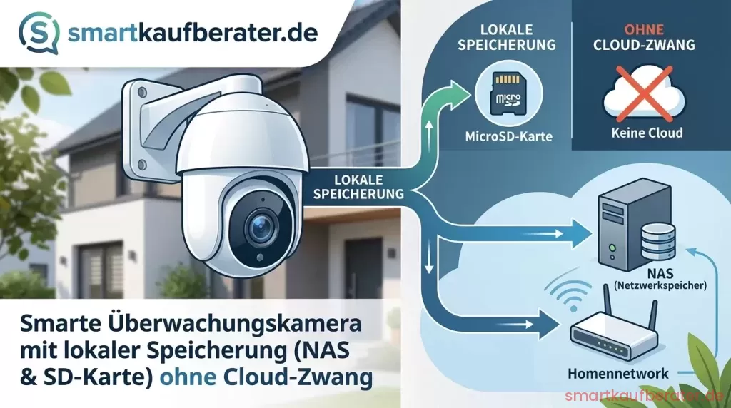 Smarte Überwachungskamera mit lokaler Speicherung (NAS & SD-Karte) ohne Cloud-Zwang 1 Smarte Ueberwachungskamera mit lokaler Speicherung auf Synology NAS im Test