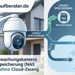 Smarte Ueberwachungskamera mit lokaler Speicherung auf Synology NAS im Test