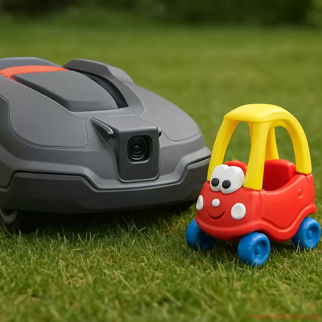 Hindernisumgehung und Kamera-Sensoren des RTK-Mähers Smarte KI-Hinderniserkennung beim modernen Mähroboter