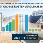 Stecker Solaranlage Montage am Balkon im unbhaengigen Test
