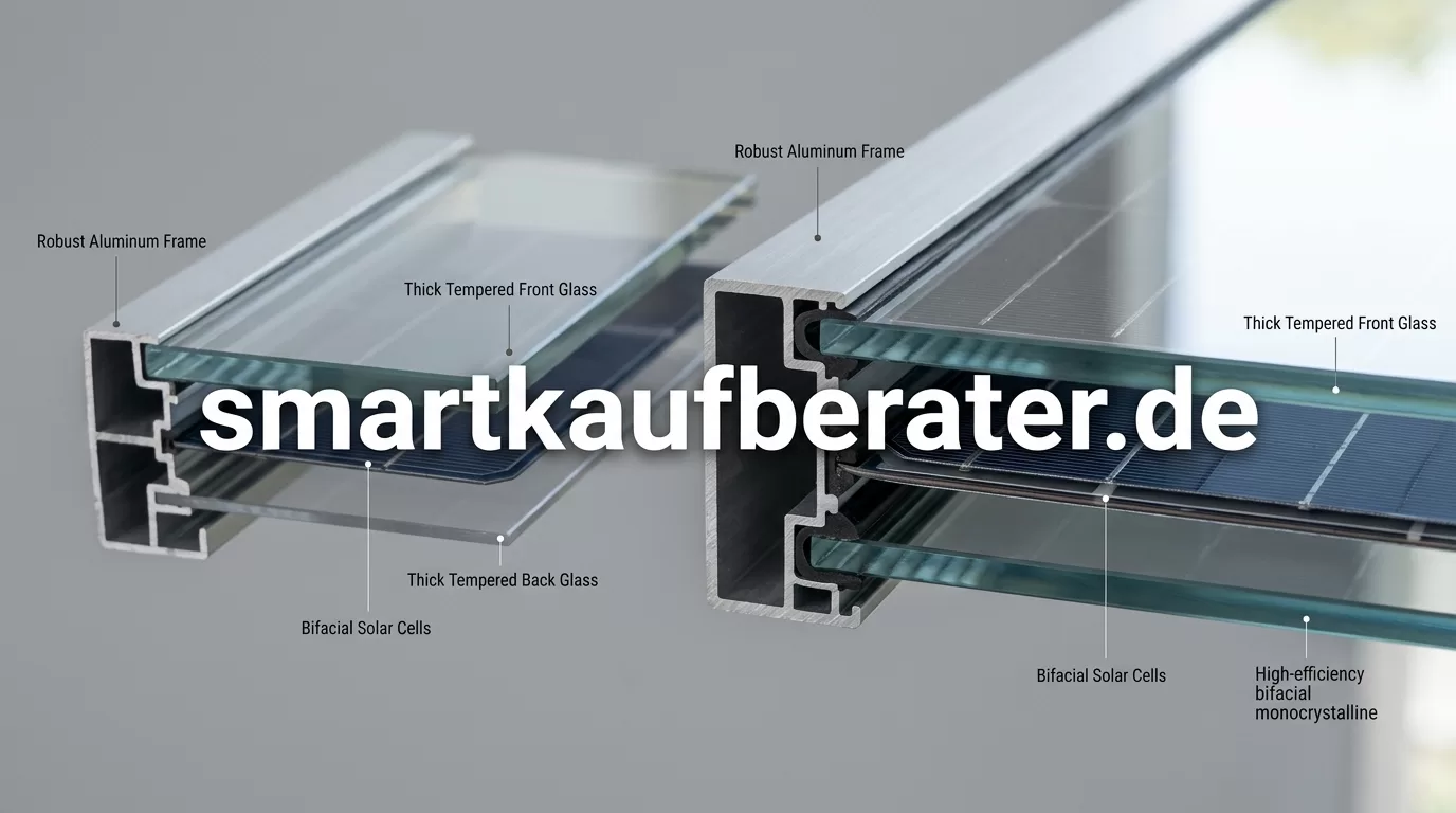 Glas Glas Solarmodule Haltbarkeit Vergleich Glas Folie Balkonkraftwerk