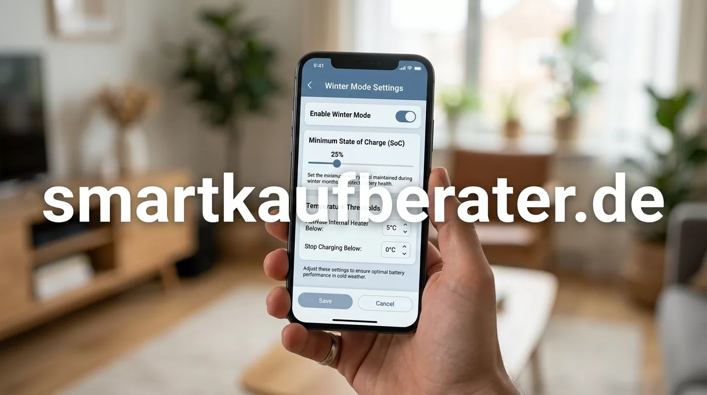 Balkonkraftwerk Speicher Kaelte Entladetiefe App Ladeeinstellung