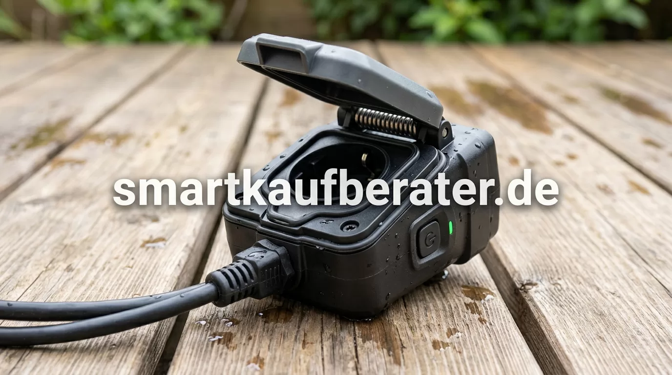Smarte Steckdose Balkonkraftwerk 2026: Die besten Plugs im Test 5 Outdoor Smart Plug Balkonkraftwerk IP44 IP65 Wetterfest Regen