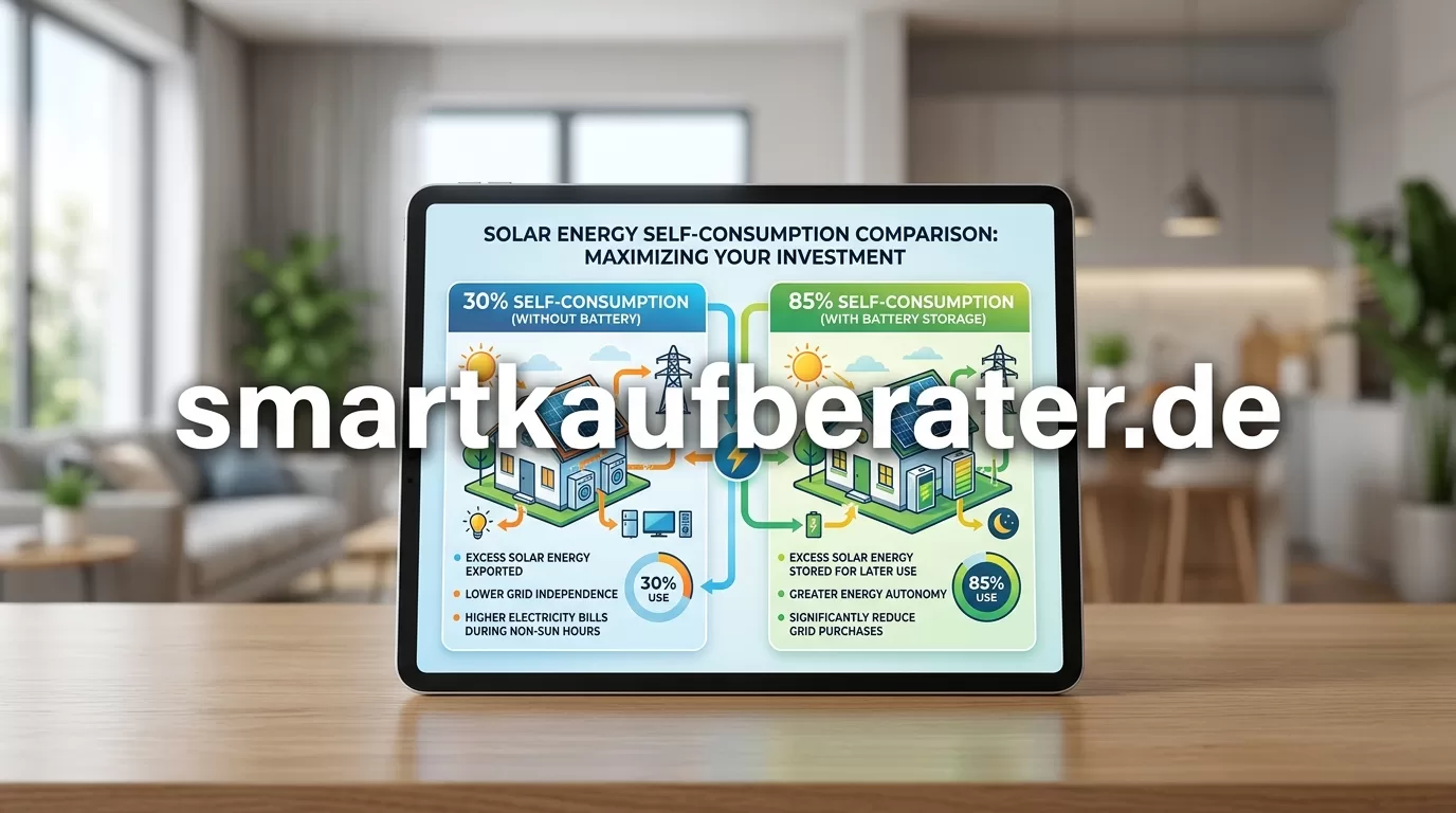 Eigenverbrauchsquote Balkonkraftwerk mit Speicher Diagramm