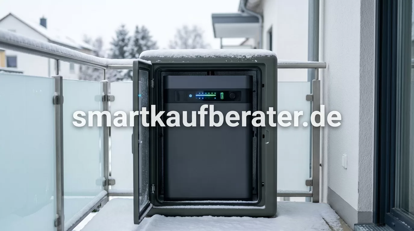 Balkonkraftwerk Speicher im Winter Pflegetipps Frostschutz 2026