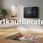 Smart thermostat on wall 202608012015