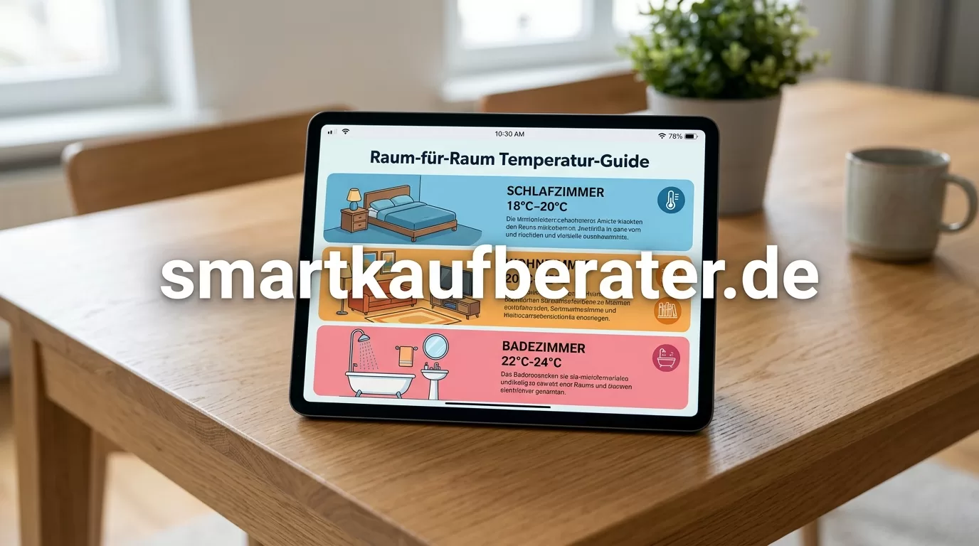 Optimal Raumtemperatur einstellen Tabelle Heizkosten senken